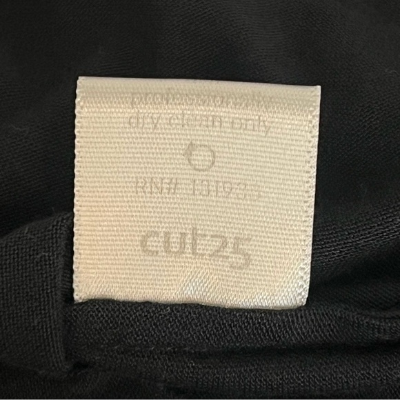 Cut 25 by Yigal Azrouel tunic top, cut out back, long sleeve, asymmetric, black - Picture 12 of 13